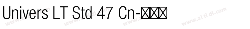 Univers LT Std 47 Cn字体转换